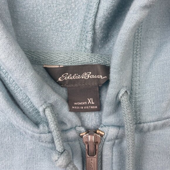 Eddie Bauer Full Zip Up Hoodie Sweatshirt Women's Size XL - Picture 4 of 8